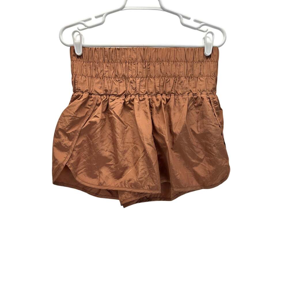 Free People Movement The Way Home Shorts Brown Large Athleisure